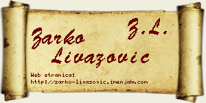 Žarko Livazović vizit kartica